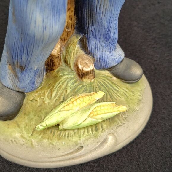 Vintage 10" Homco African American Farmer Porcelain Figurine #1472 - Picture 7 of 10